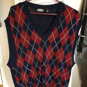 Plaid Sweatervest